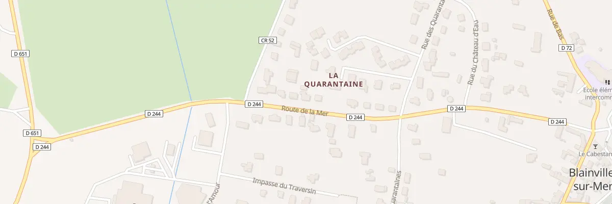 Plan du 30 Rte de la Mer à Blainville-sur-Mer