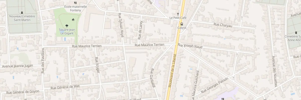 Plan du 9 Rue Maurice Terrien à Nantes
