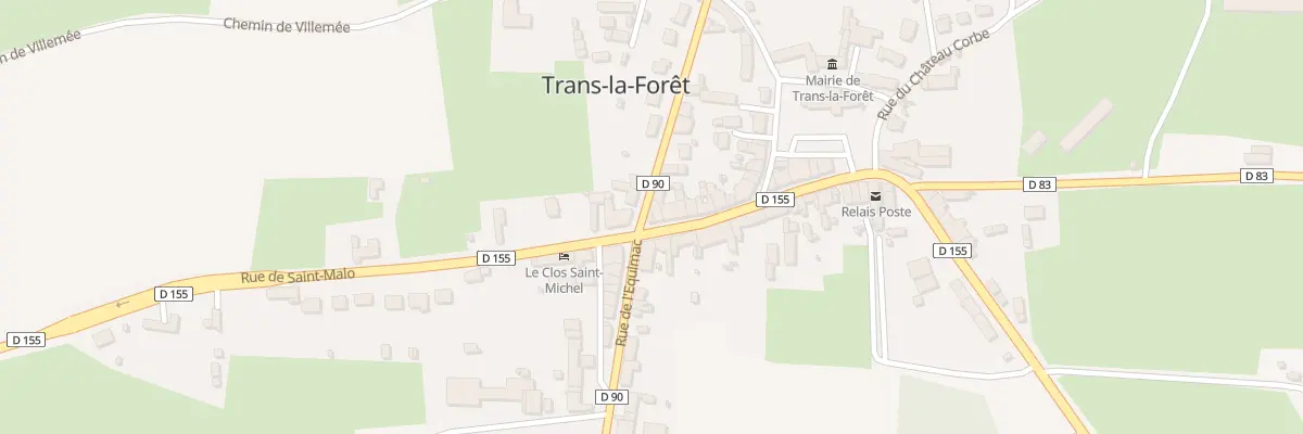 Plan du 2 Rue du Mont St Michel à Trans-la-Forêt