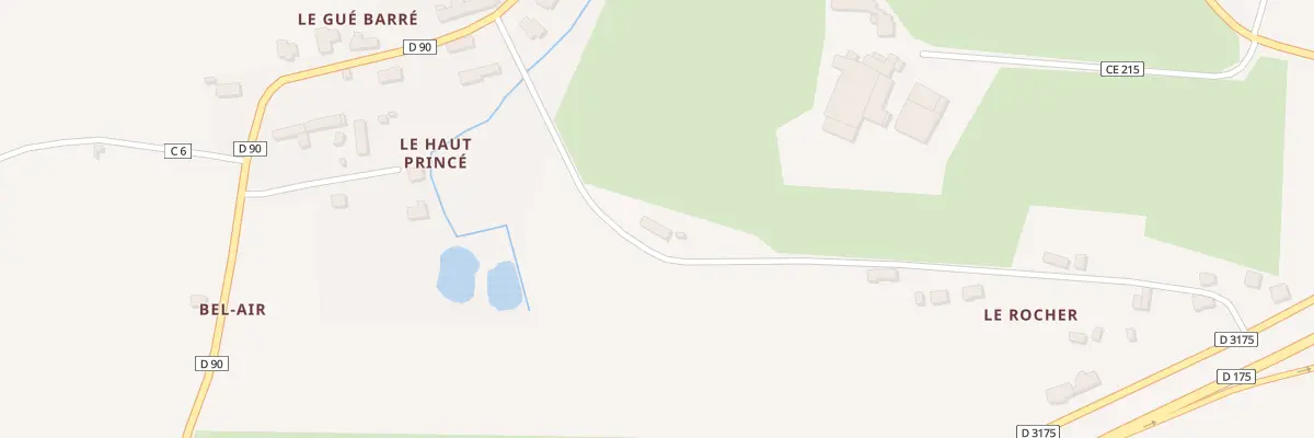 Plan du 5218 Le Rocher à Andouillé-Neuville