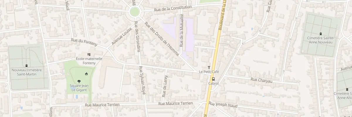 Plan du 17 Rue des Droits de l’Homme à Nantes