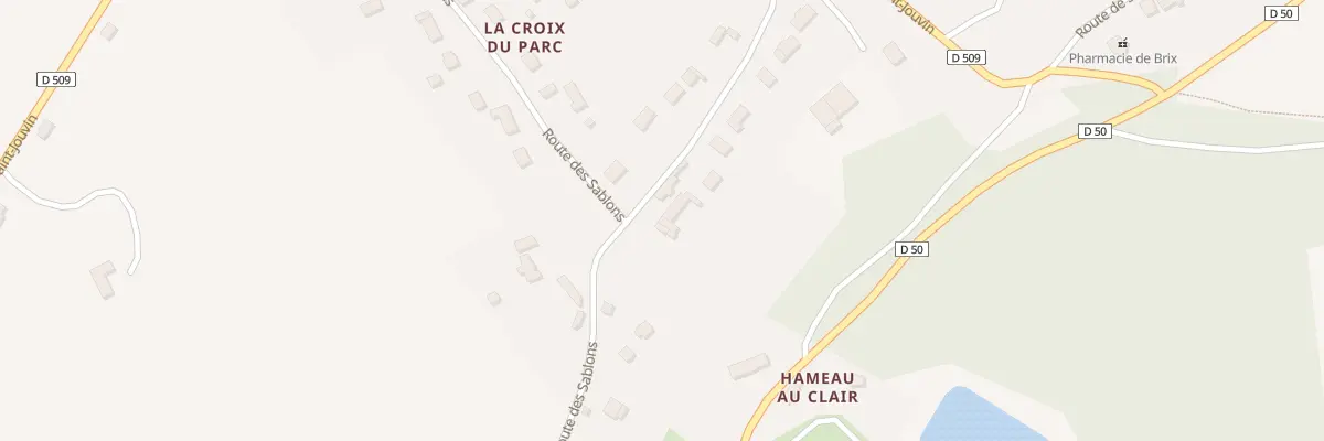 Plan du 25 Rte des Sablons à Brix