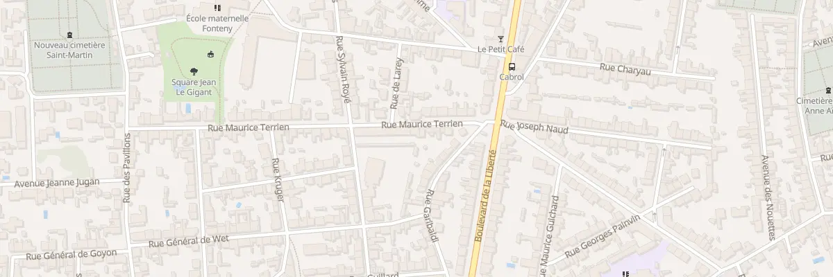 Plan du 11 Rue Maurice Terrien à Nantes