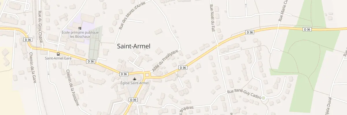 Plan du 4 All du Presbytère à Saint-Armel
