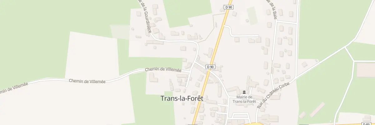 Plan du 9000 Villemee à Trans-la-Forêt