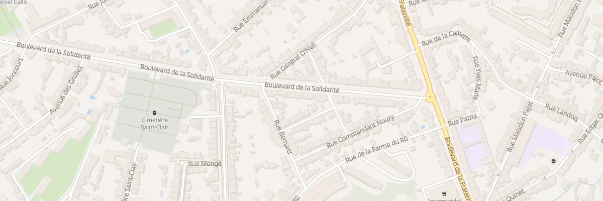 Plan du 29 Bd de la Solidarité à Nantes
