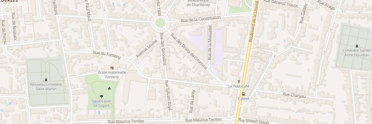 Plan du 27 Rue des Droits de l’Homme à Nantes