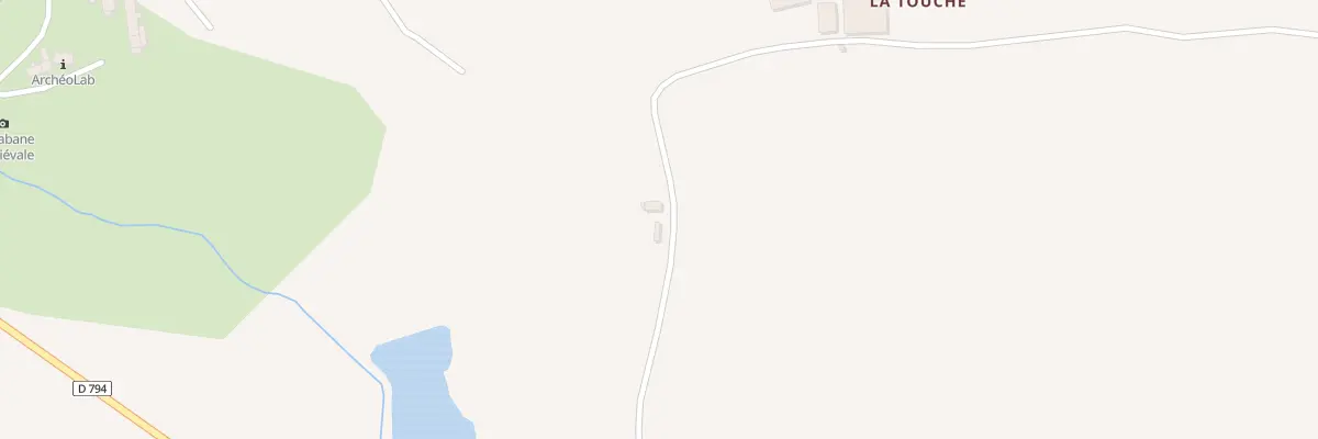 Plan du 1 La Touche à Marcillé-Raoul