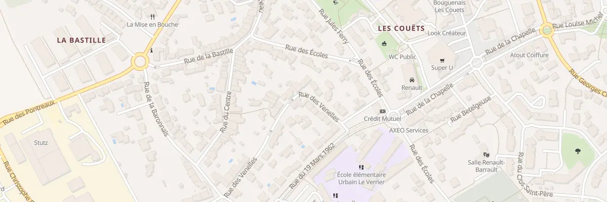 Plan du 22 Rue des Venelles à Bouguenais