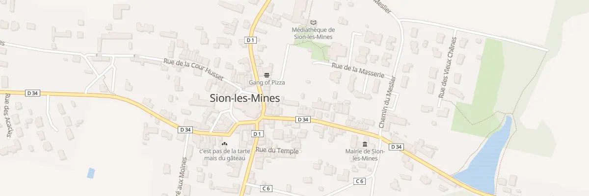 Plan du 9 Rue de Châteaubriant à Sion-les-Mines