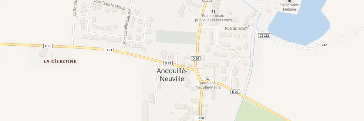 Plan du 3 Rue d’Aubigné à Andouillé-Neuville