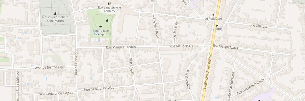 Plan du 15A Rue Maurice Terrien à Nantes