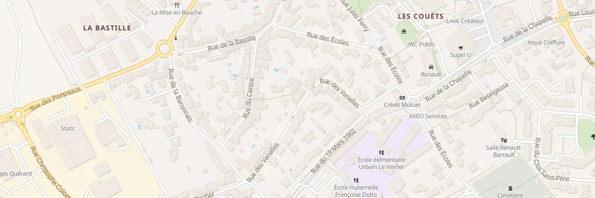 Plan du 13 Rue des Venelles à Bouguenais