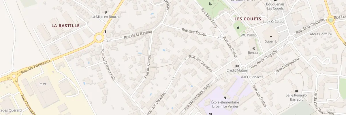 Plan du 17 Rue des Venelles à Bouguenais