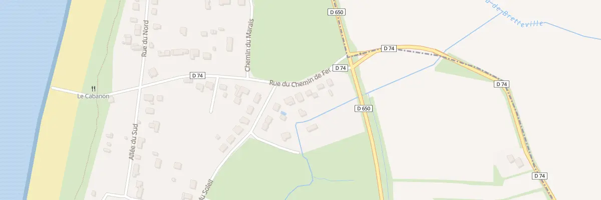 Plan du 7 Rte du Chemin de Fer Anneville à Gouville-sur-Mer