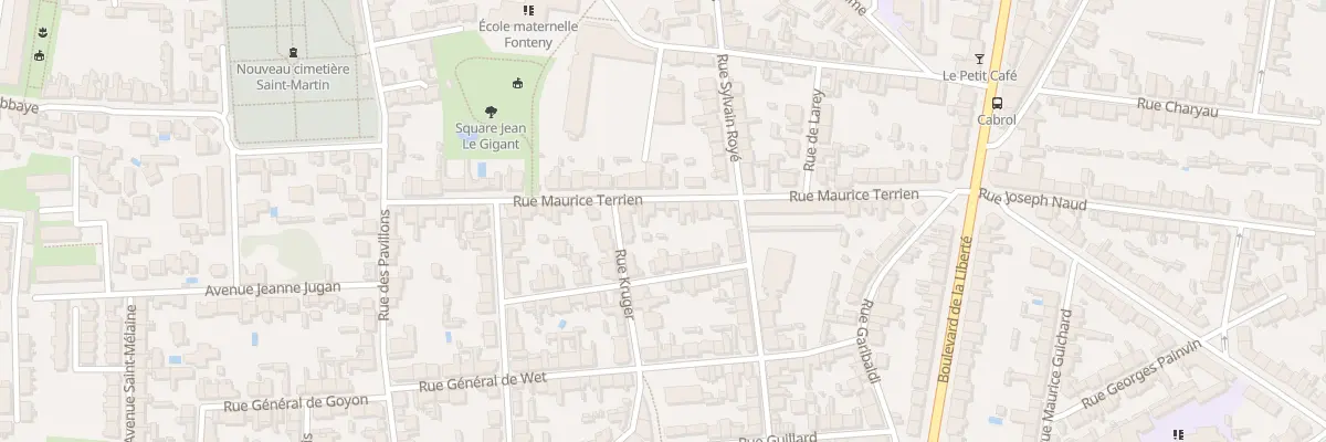 Plan du 23 Rue Maurice Terrien à Nantes