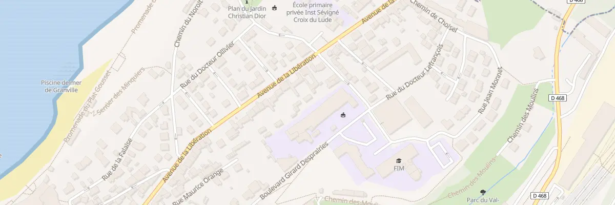 Plan du 6A Rue de la Croix du Lude à Granville