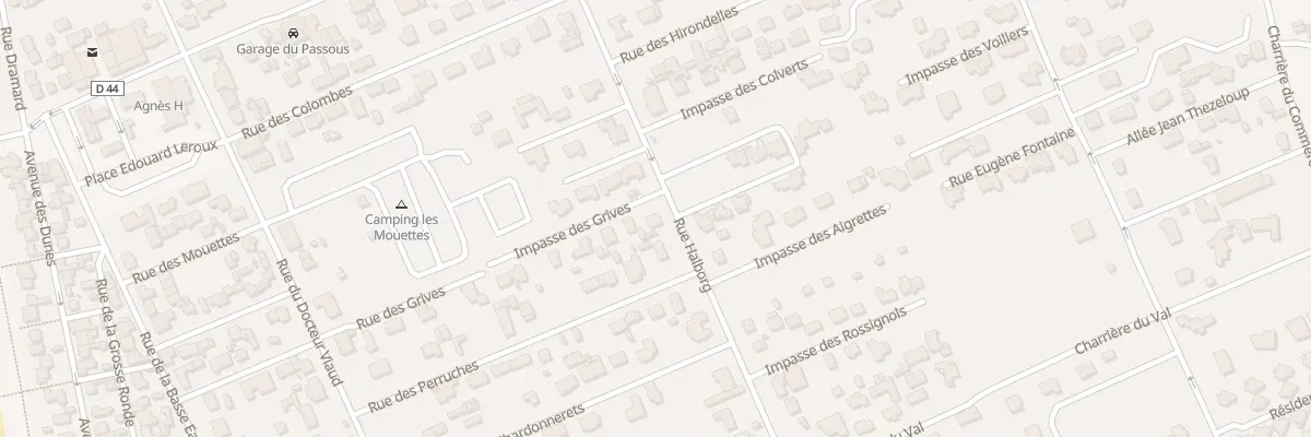 Plan du 22 Rue des Grives à Agon-Coutainville