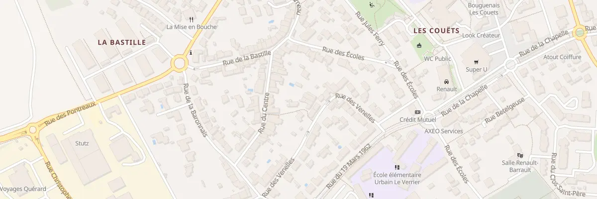 Plan du 13T Rue des Venelles à Bouguenais