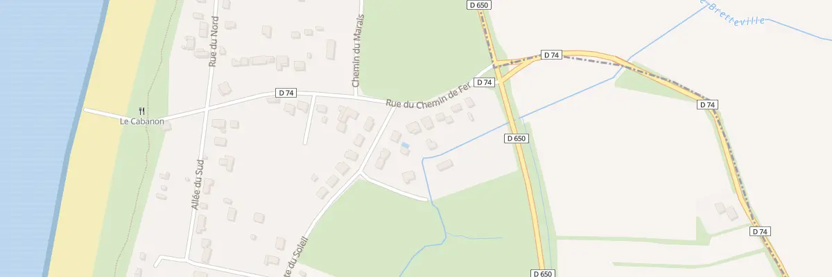 Plan du 9 Rte du Chemin de Fer Anneville à Gouville-sur-Mer