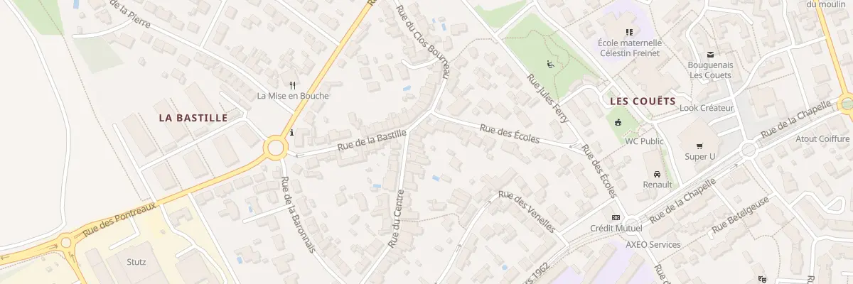 Plan du 1 Rue du Centre à Bouguenais