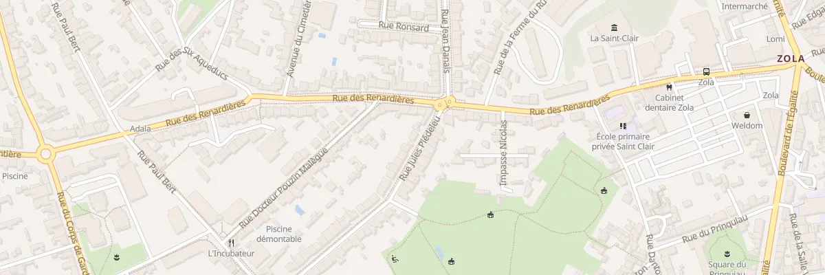 Plan du 6 Rue Jules Piédeleu à Nantes