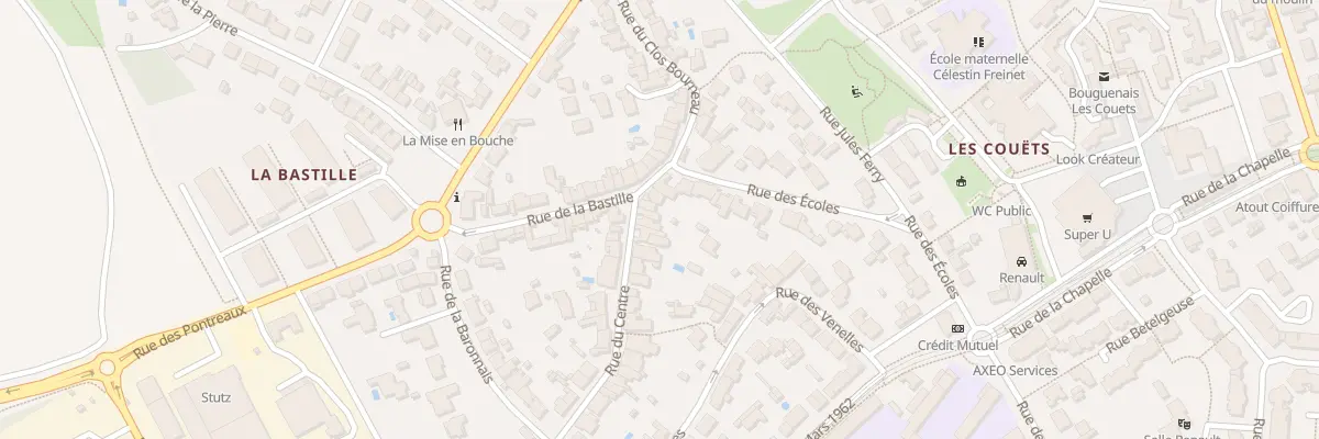 Plan du 3 Rue du Centre à Bouguenais
