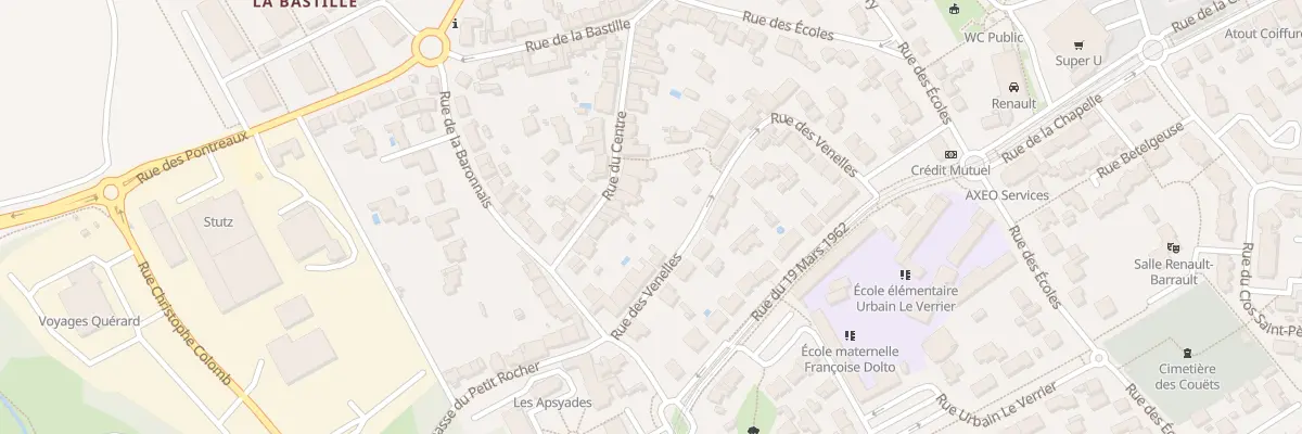 Plan du 23 Rue du Centre à Bouguenais