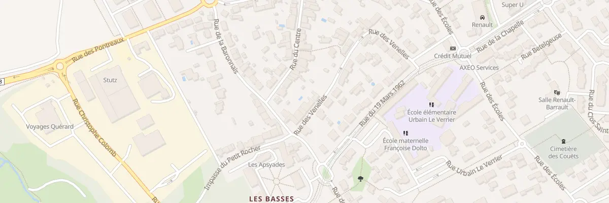Plan du 3 Rue des Venelles à Bouguenais