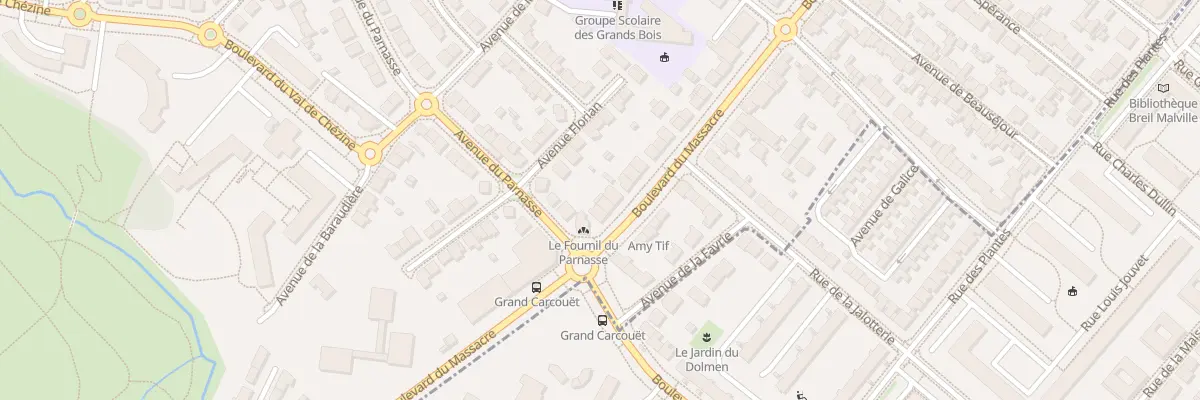 Plan du 100 Bd du Massacre à Saint-Herblain