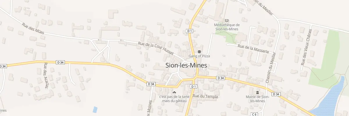 Plan du 1 Rue de la Cour Husset à Sion-les-Mines