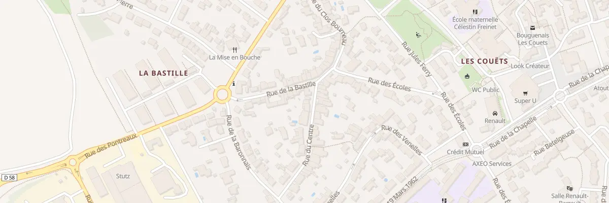 Plan du 4 Rue du Centre à Bouguenais