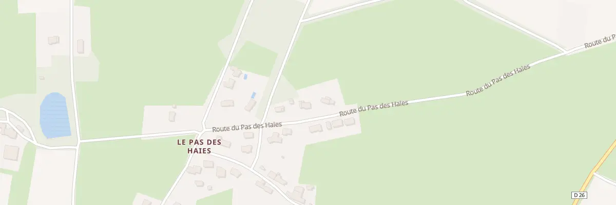 Plan du 1197 Rte du Pas des Haies à Grandchamp-des-Fontaines