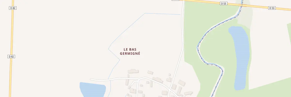 Plan du 5365 Le Bas Germigne à Ercé-en-Lamée