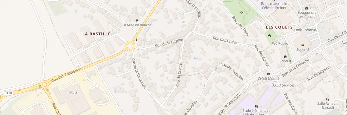 Plan du 8 Rue du Centre à Bouguenais