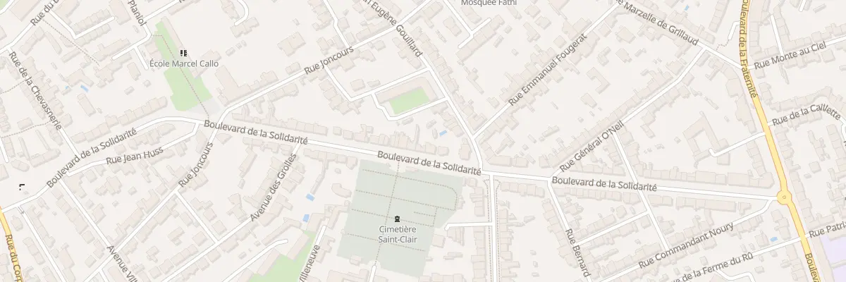 Plan du 54 Bd de la Solidarité à Nantes