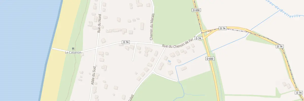 Plan du 11 Rte du Chemin de Fer Anneville à Gouville-sur-Mer