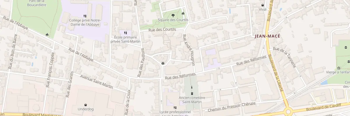 Plan du 9001 Pl de l’Eglise Saint Martin à Nantes