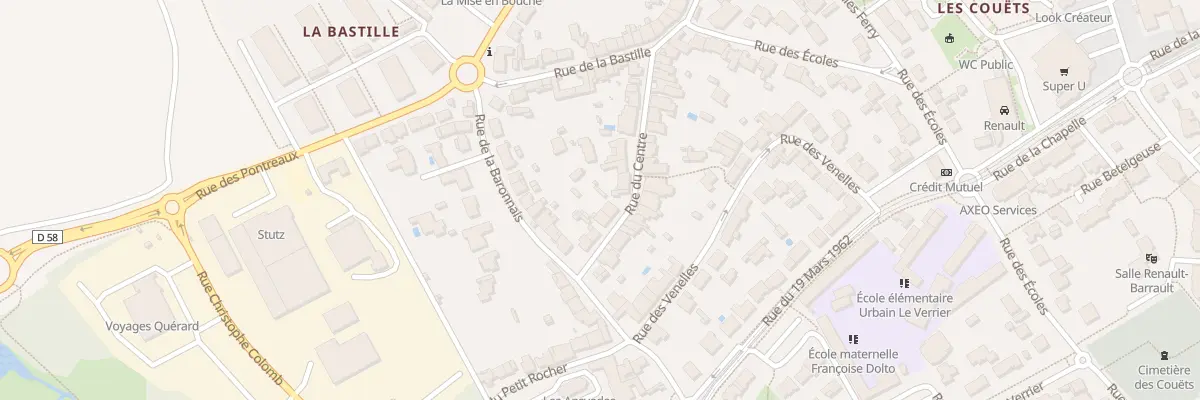 Plan du 20 Rue du Centre à Bouguenais
