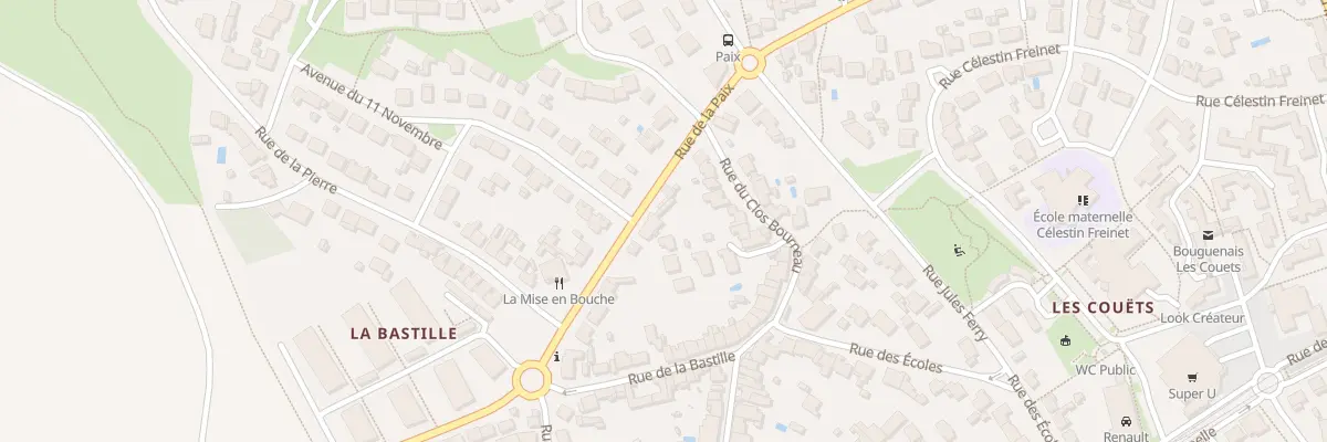 Plan du 77 Rue de la Paix à Bouguenais
