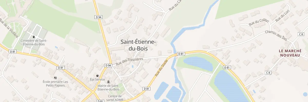 Plan du 7 Rue des fresnières à Saint-Étienne-du-Bois