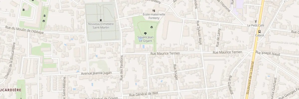 Plan du 44 Rue Maurice Terrien à Nantes