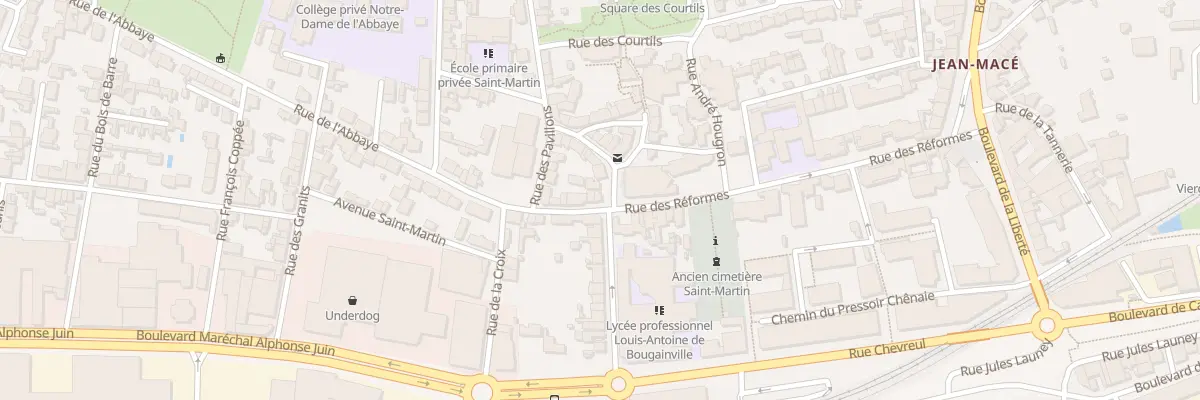 Plan du 2 Rue de l’Abbaye à Nantes
