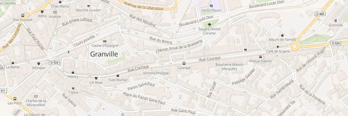 Plan du 75 Rue Couraye à Granville
