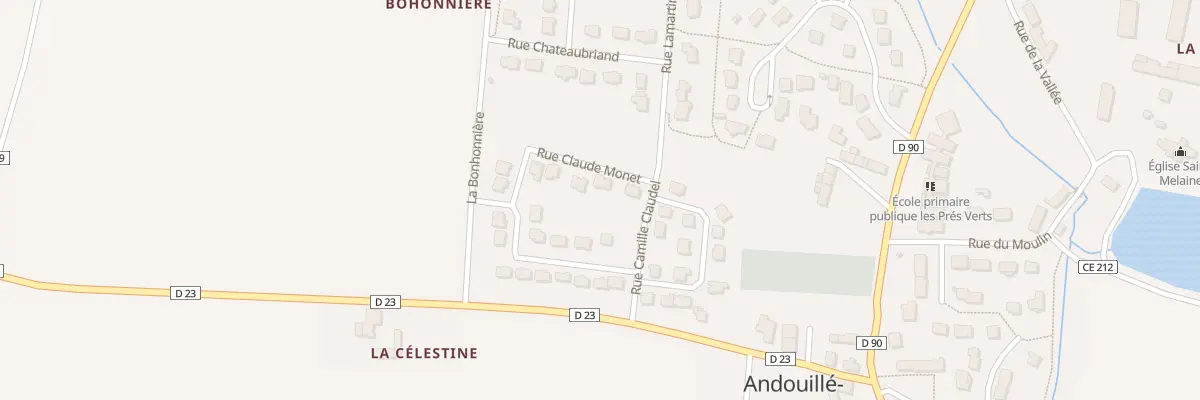 Plan du 22 Rue Claude Monet à Andouillé-Neuville