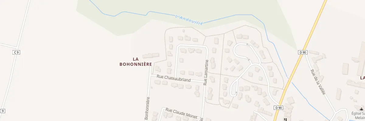 Plan du 2 Rue Victor Hugo à Andouillé-Neuville