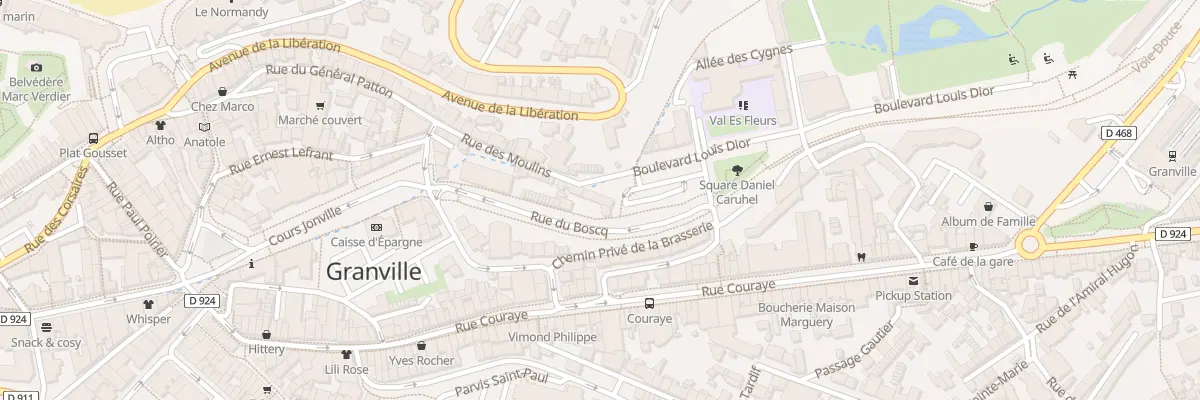 Plan du 28 Rue des Moulins à Granville