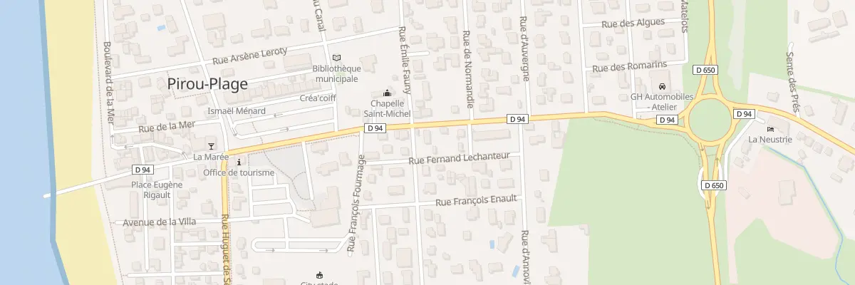 Plan du 1 Rue de Clamorgan à Pirou