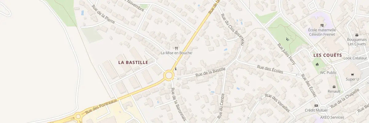 Plan du 87A Rue de la Paix à Bouguenais
