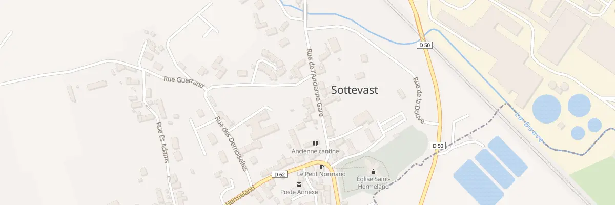 Plan du 9 Rue de l’Ancienne Gare à Sottevast